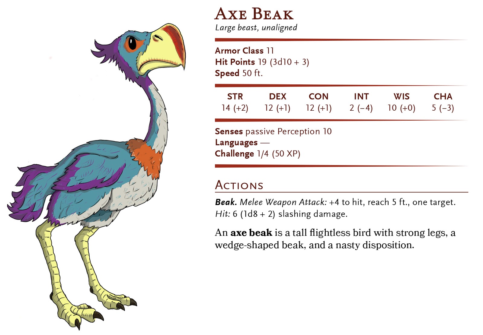 axe-beak